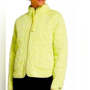 CALIA by Carrie Underwood Everyday Knit Quilted Jacket Women’s XL Lemon Lime